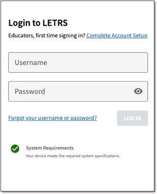 voyagers letrs login